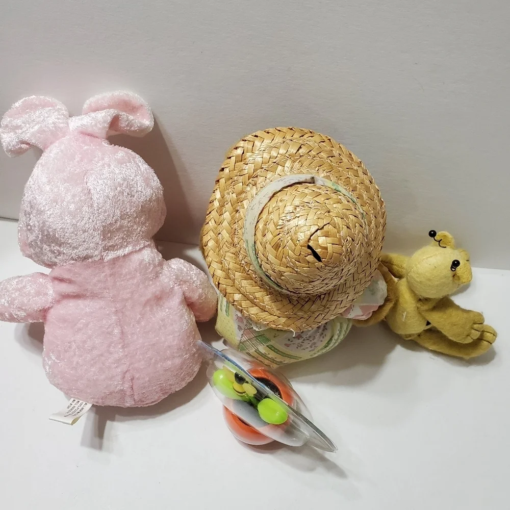 🐇🐝🌼🧸 Bunny, bear, bee, and solar flower set